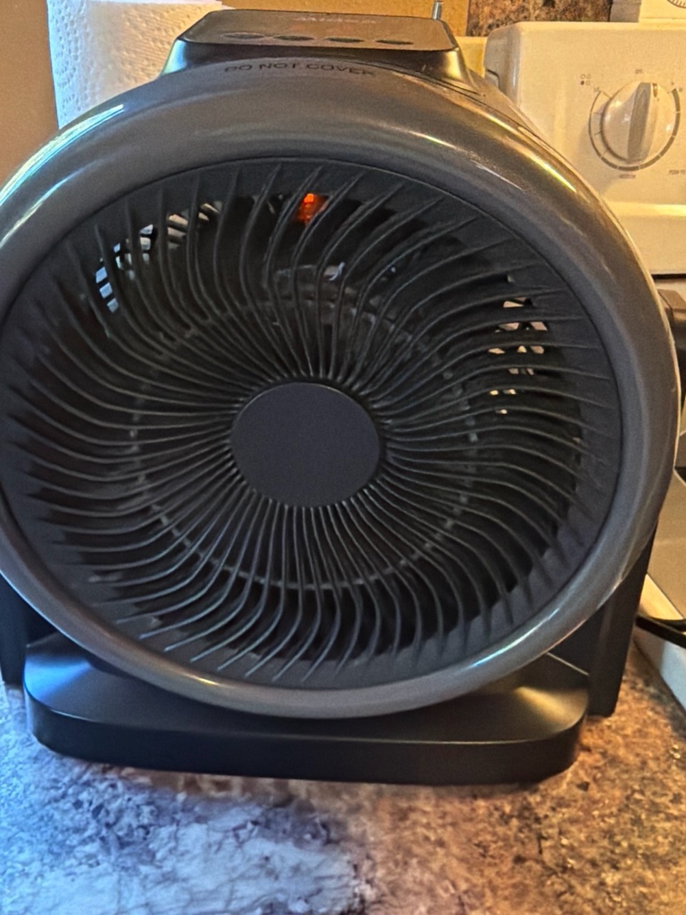Midea 2-in-1 Digital Turbo Space Heater & Fan – Black
